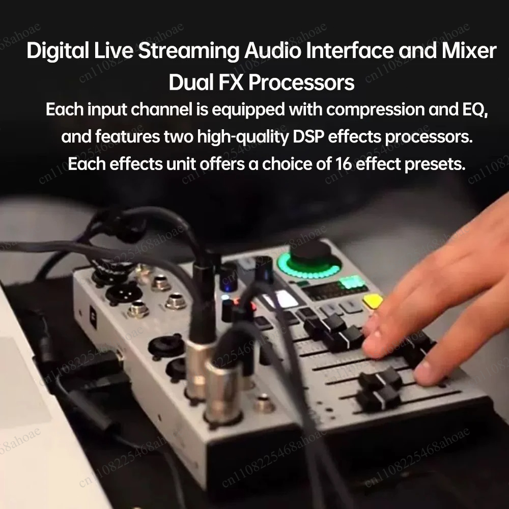 Audio Interface Usb - 8‑Channel Portable Digital Audio Mixer, USB
