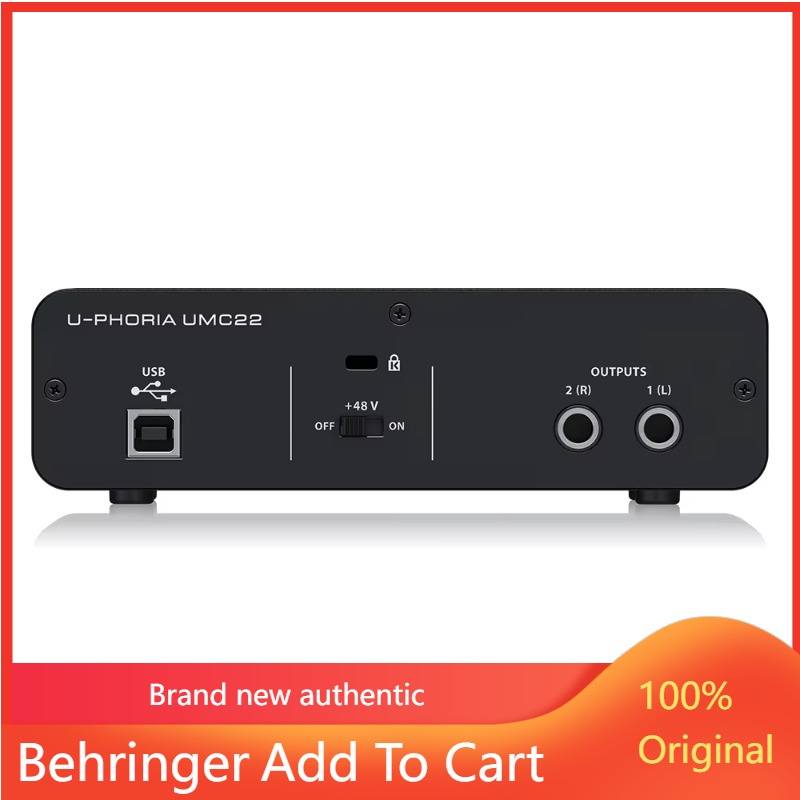 Behringer UMC22 Sound Card 2-C - огляд і ціна Audio Interface Usb