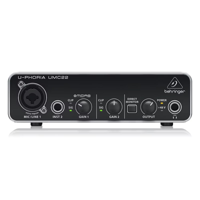 Behringer UMC22 Sound Card 2-C - огляд і ціна Audio Interface Usb