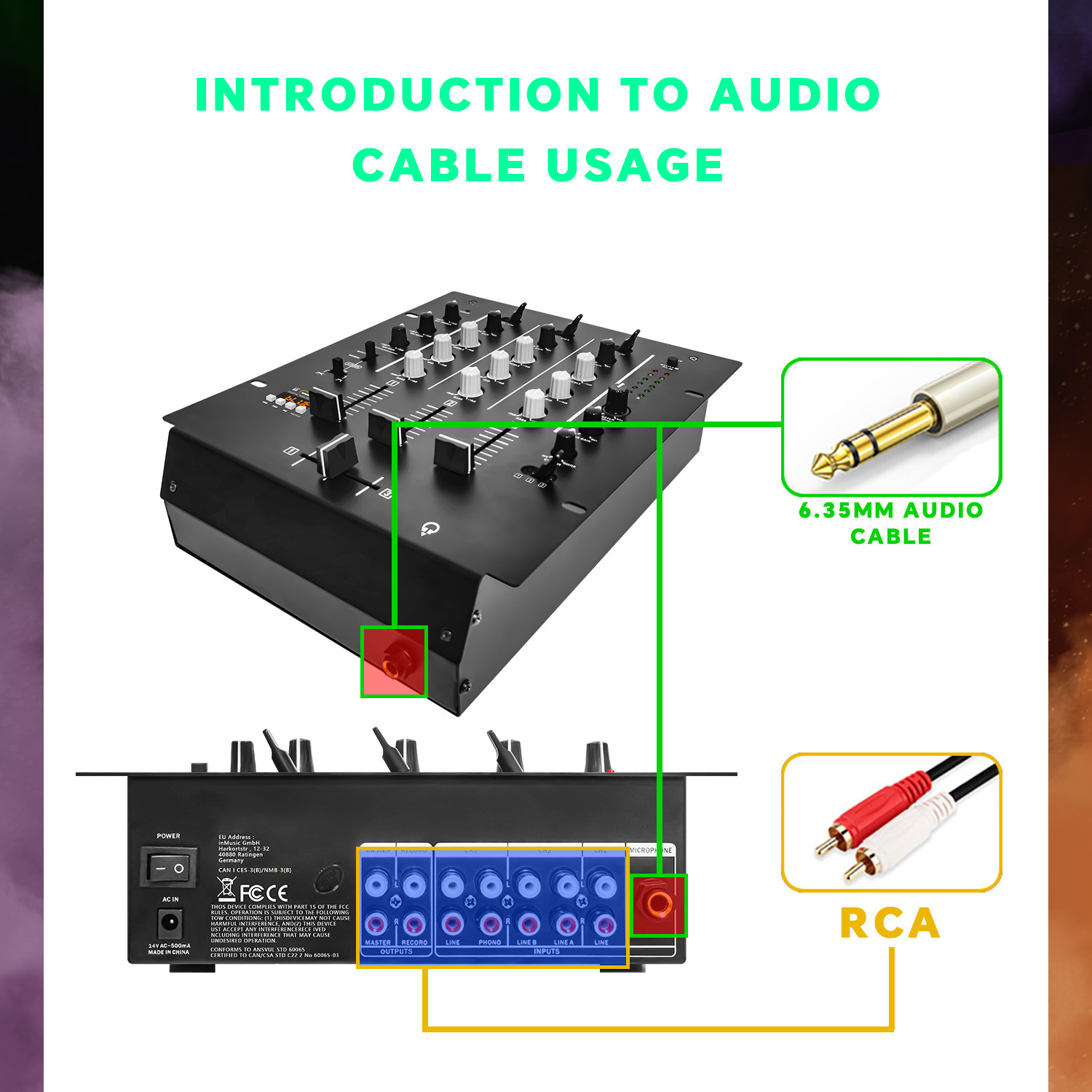 4-Channel DJ Mixer, Profession - огляд і ціна Audio Interface Usb
