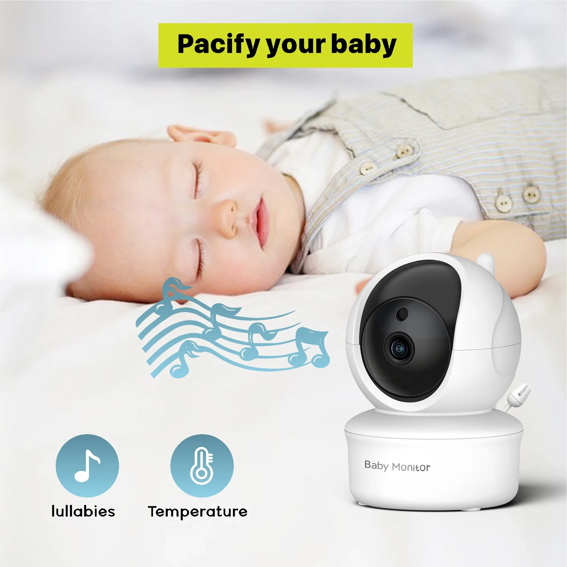 5.0 Inch Video Baby Monitor Wi - огляд і ціна Zoom Audio Music