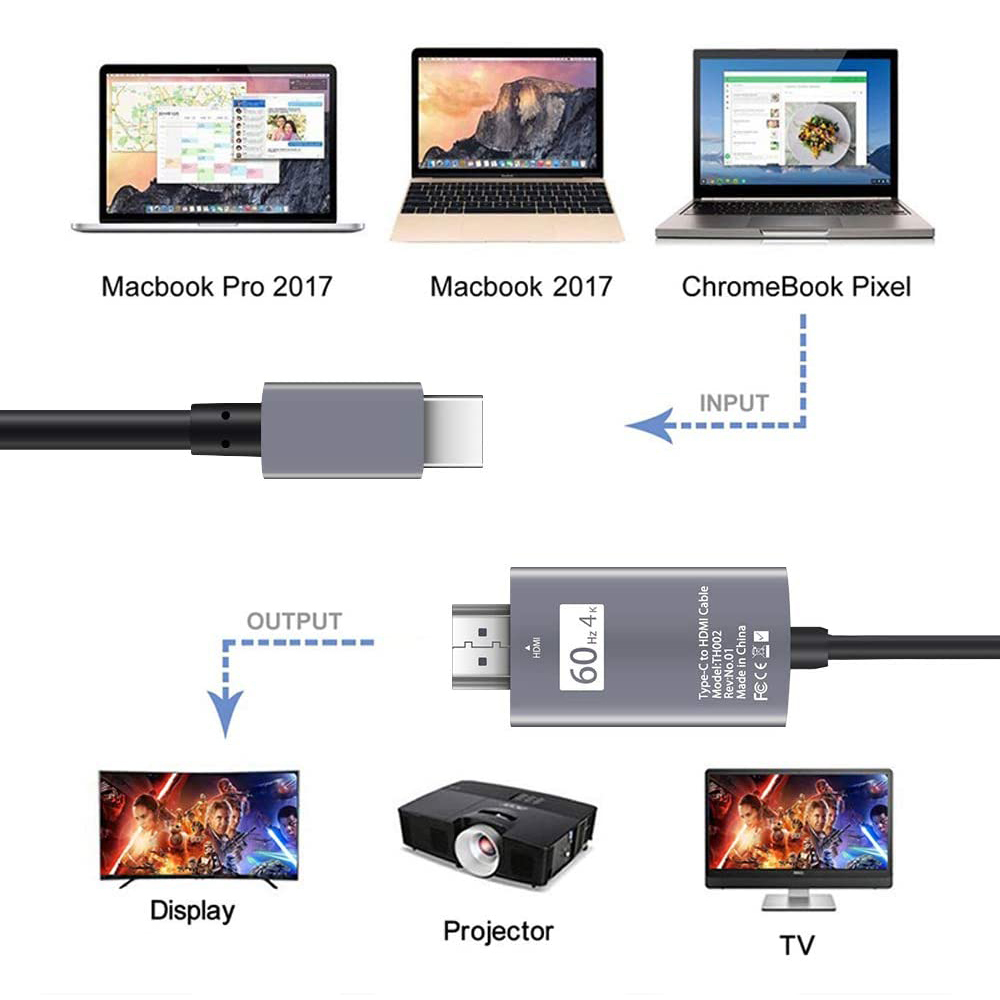 Navceker Type USB-C to HDMI Ca - огляд і ціна Contact Pickup Mic