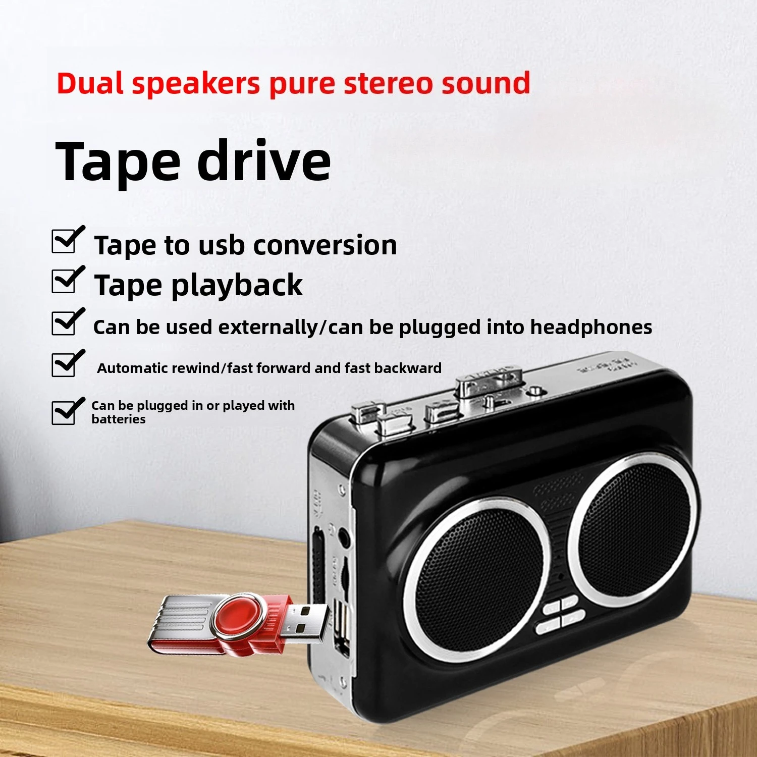 USB Cassette Player Music Audi - огляд і ціна Audio Music Converter To Mp3