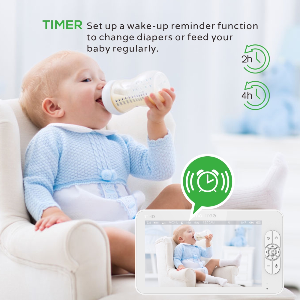 7.0 Inch HD Video Baby Monitor - огляд і ціна Zoom Audio Music