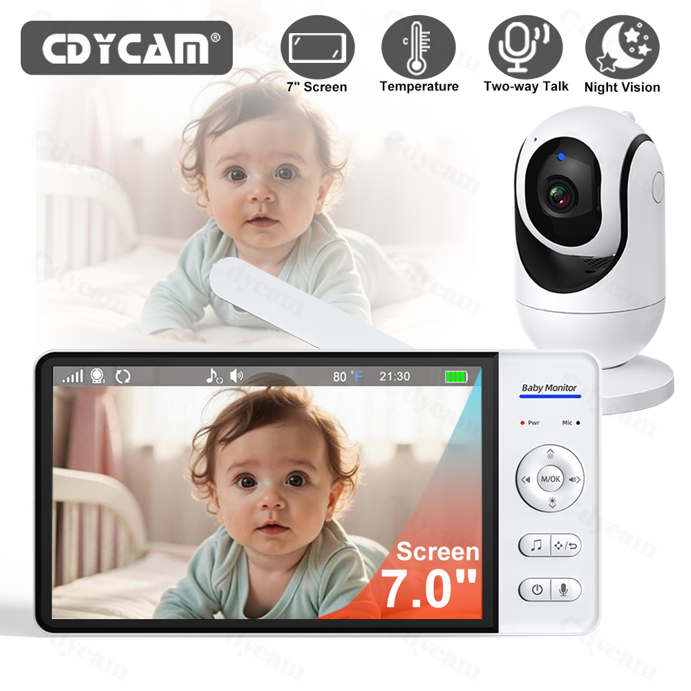 7 Inch Video Baby Monitor Nigh - огляд і ціна Zoom Audio Music