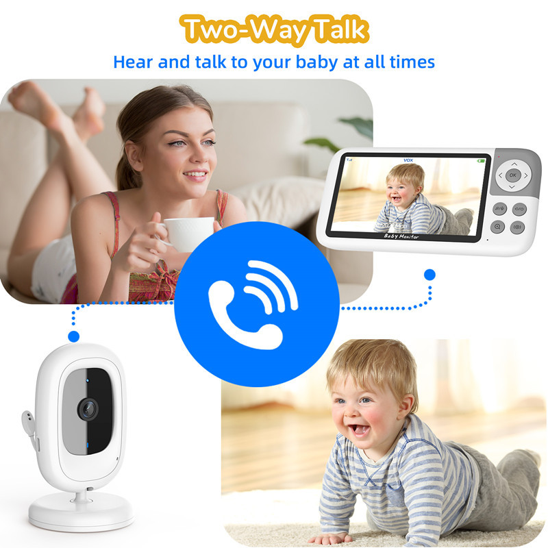 5 Inch 1080P LCD Baby Monitor  - огляд і ціна Zoom Audio Music