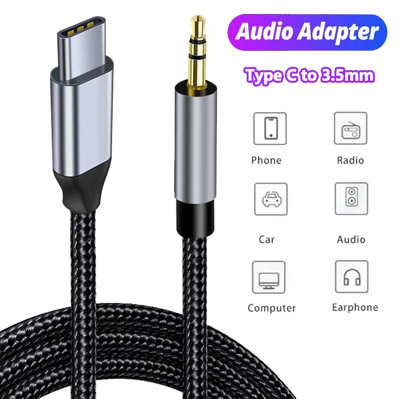 AUX Audio Cable USB C to 3.5mm - огляд і ціна Contact Pickup Mic