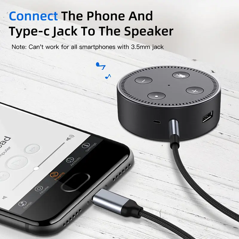 AUX Audio Cable USB C to 3.5mm - огляд і ціна Contact Pickup Mic
