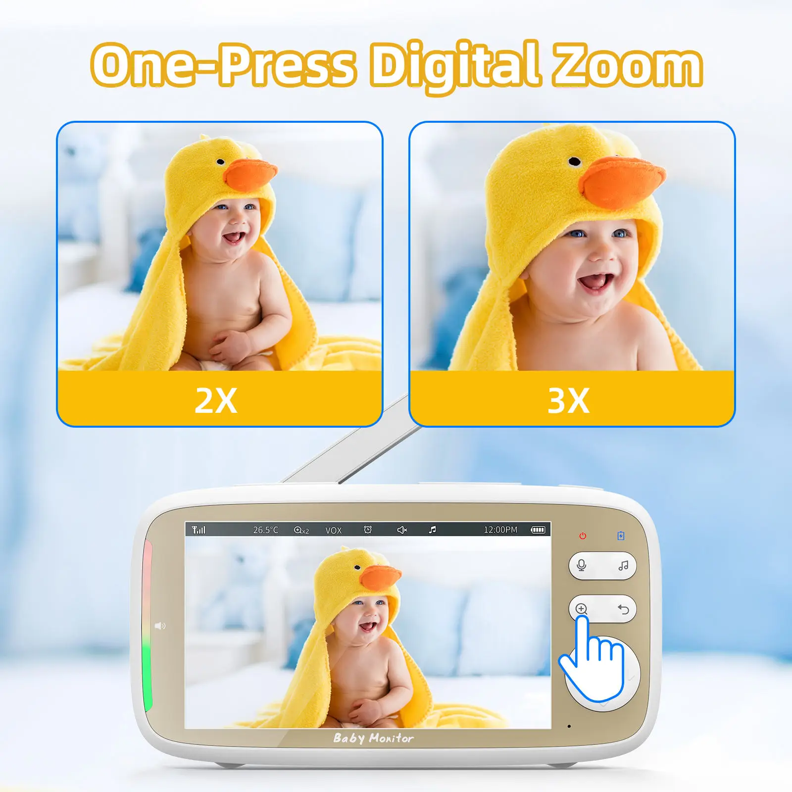 5 Inch Baby Monitor 3X Zoom PT - огляд і ціна Zoom Audio Music