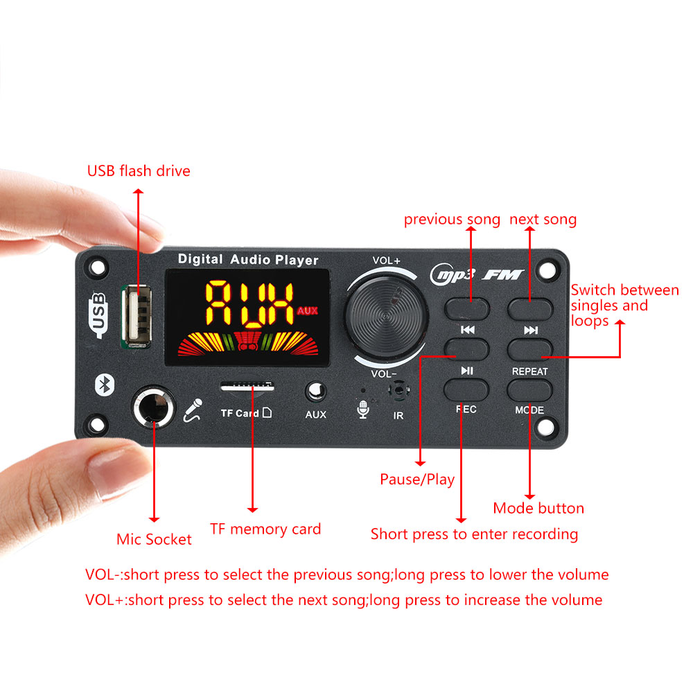 DC 5-12V MP3 Audio Decoder Mod - огляд і ціна Audio Music Converter To Mp3