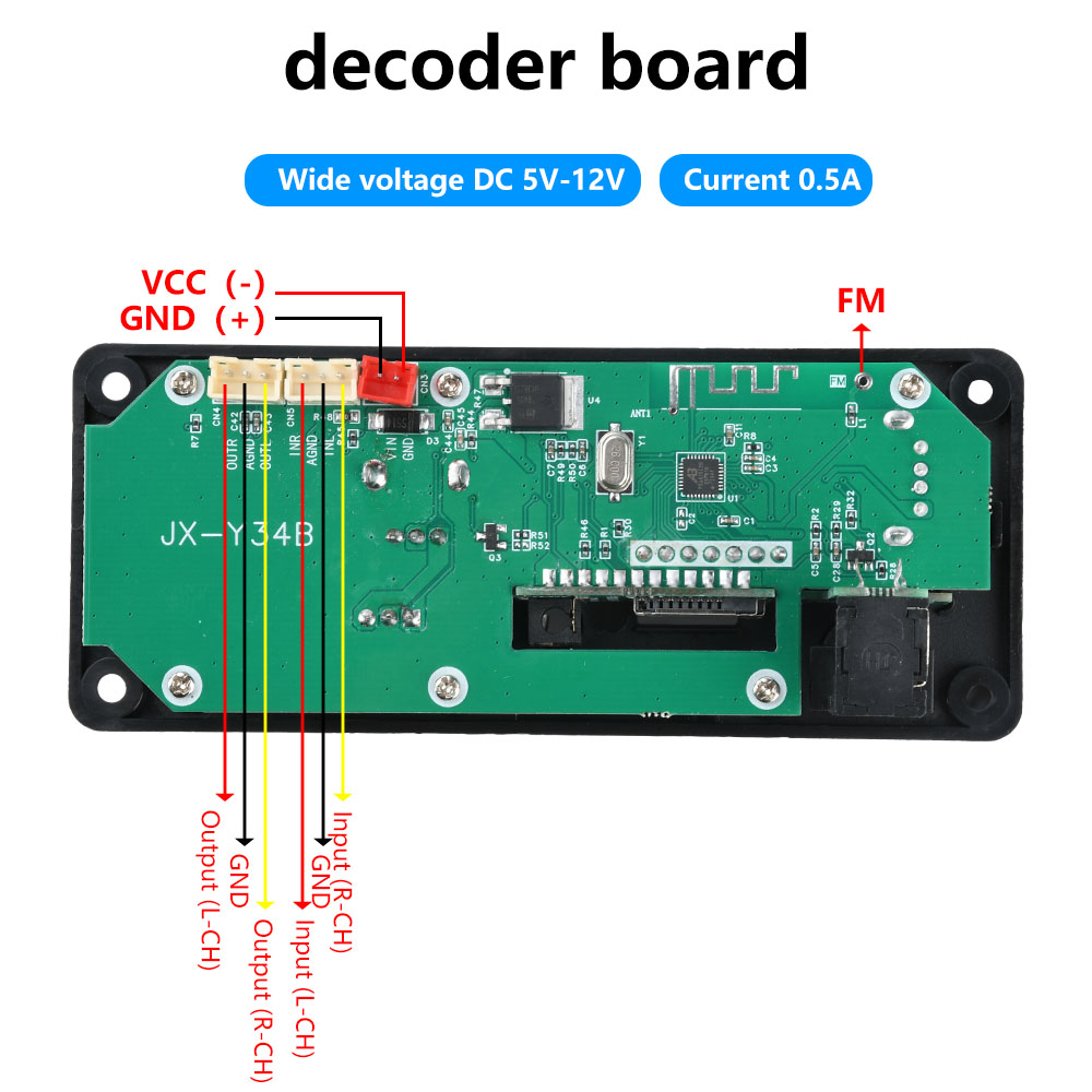 DC 5-12V MP3 Audio Decoder Mod - огляд і ціна Audio Music Converter To Mp3