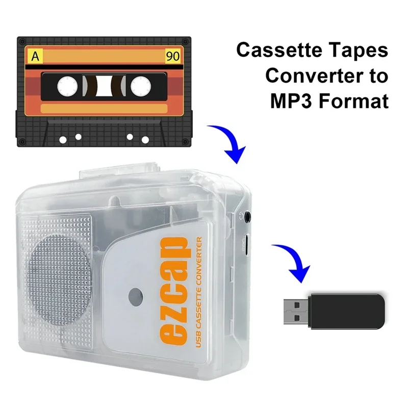 Ezcap 249 USB Cassette Player  - огляд і ціна Audio Music Converter To Mp3