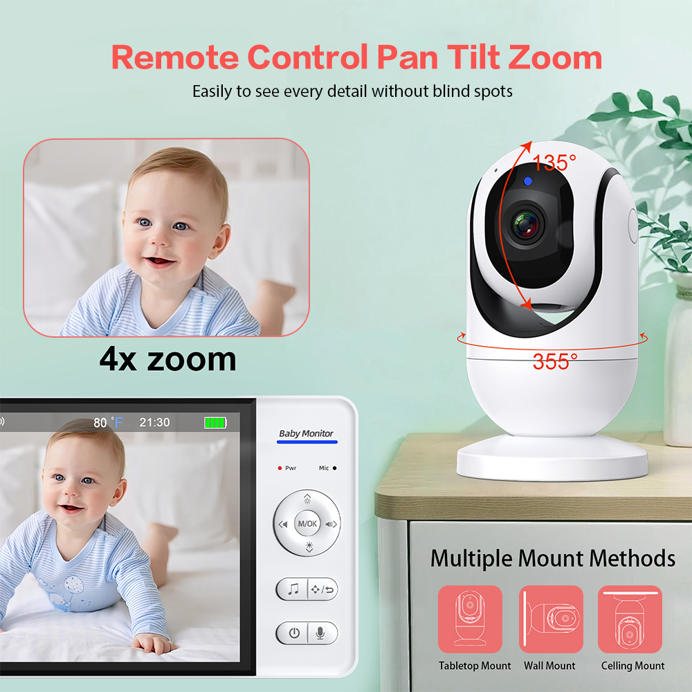 7'' Wireless Video Baby Monito - огляд і ціна Zoom Audio Music