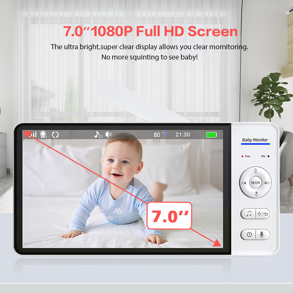 7'' Wireless Video Baby Monito - огляд і ціна Zoom Audio Music